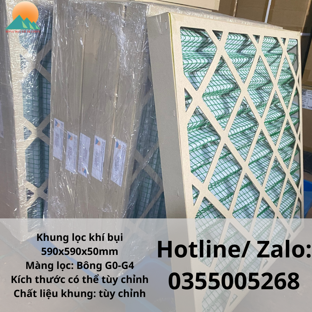 Khung lọc khí bụi 590x590x50mm