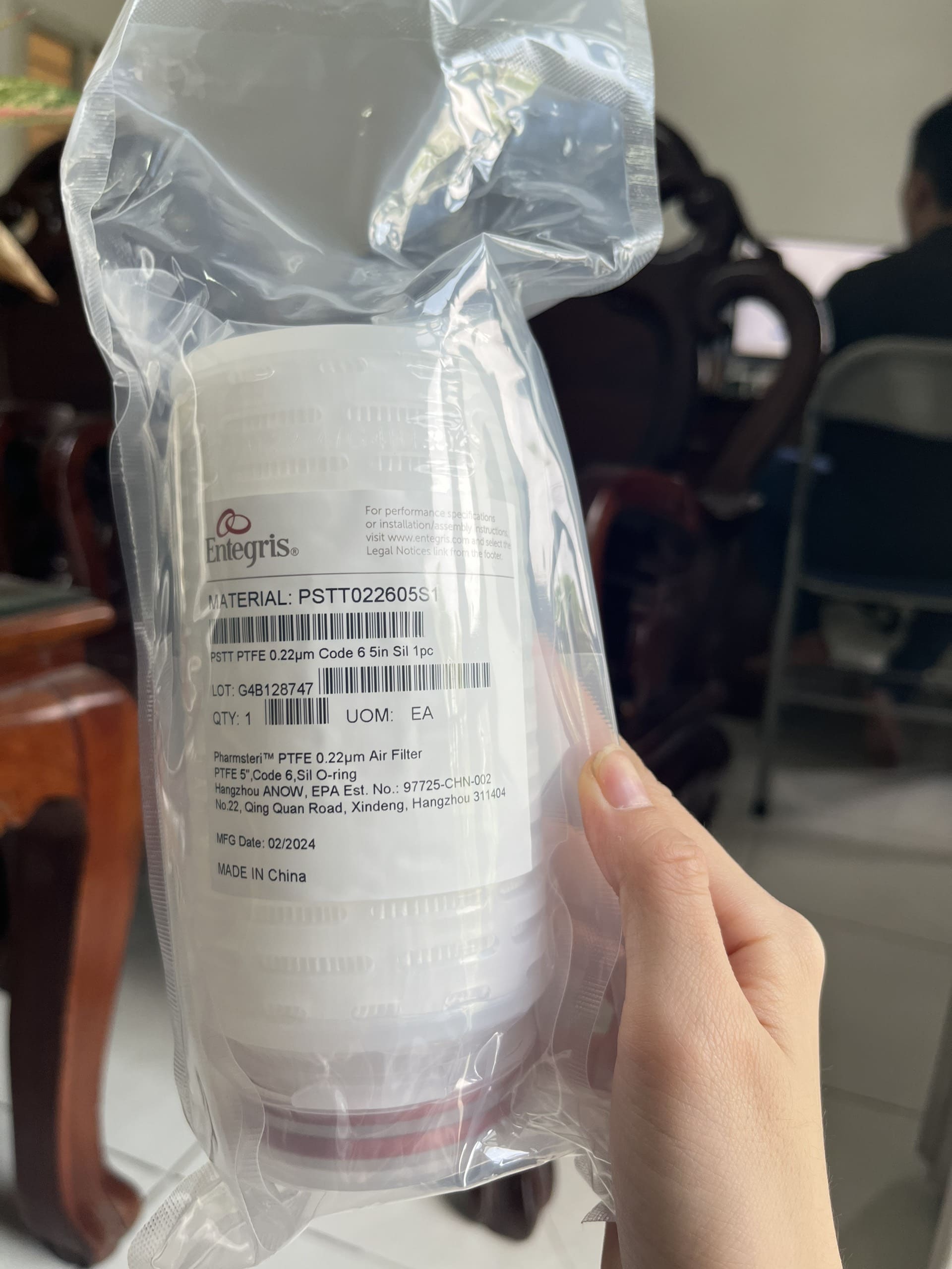 lõi lọc Entegris PTFE 5 inch