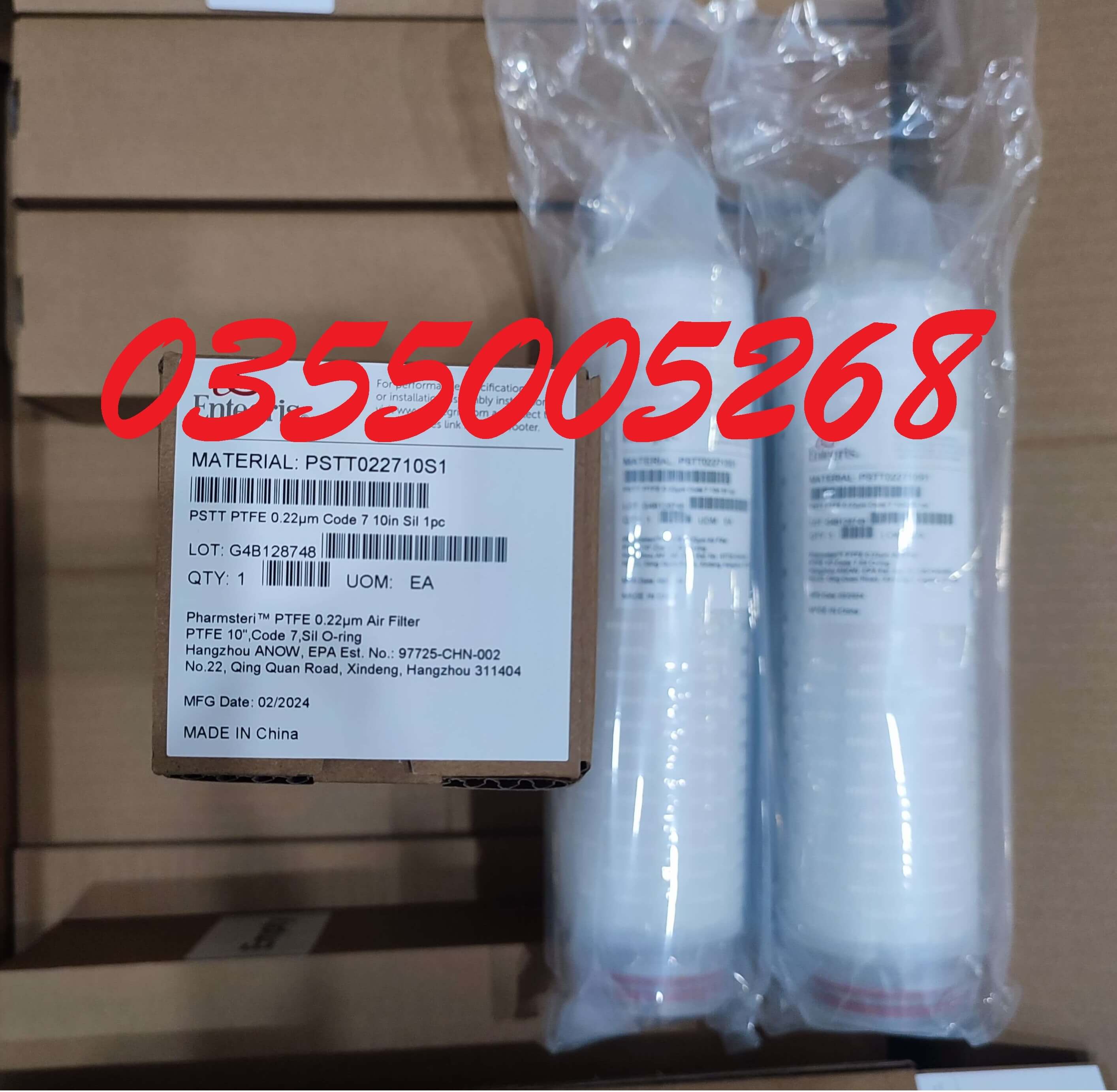 Lõi lọc dược phẩm Anow PTFE 10 inch 0.22 micron