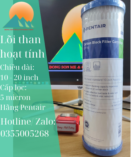Lõi lọc hoạt tính Pentair EP-10