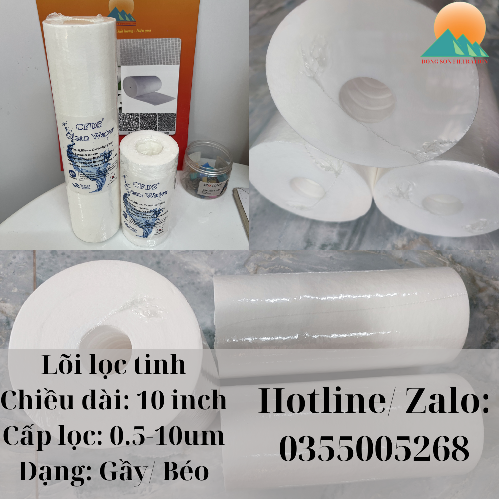 Lõi bông nén lọc tinh 10 inch