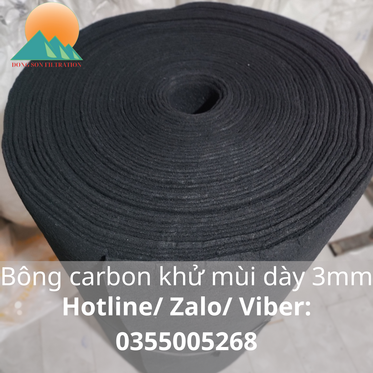Bông carbon khử mùi dày 3mm
