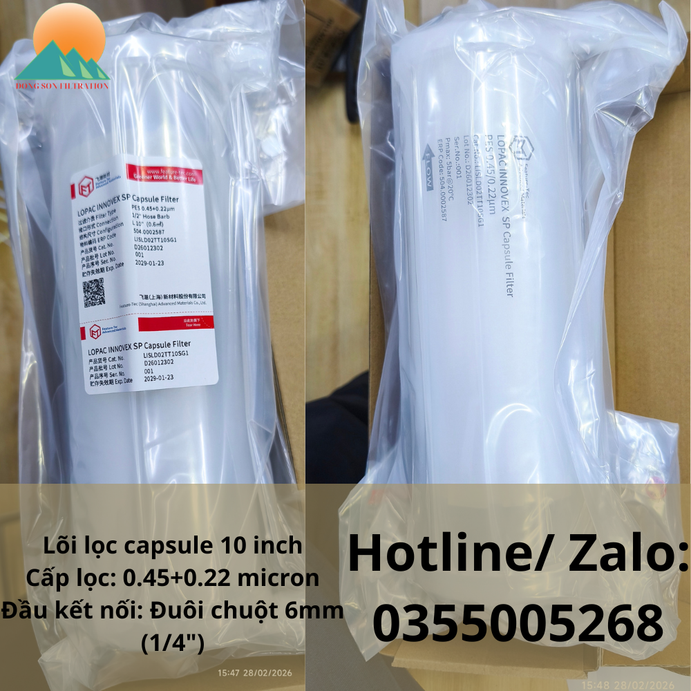 Lõi lọc capsule PES 10 inch