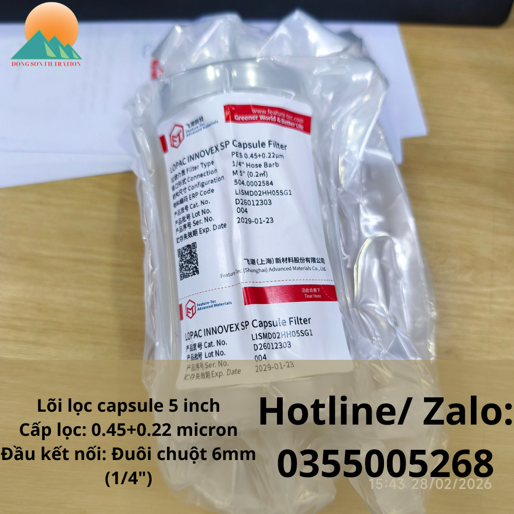 Lõi lọc capsule PES 5 inch