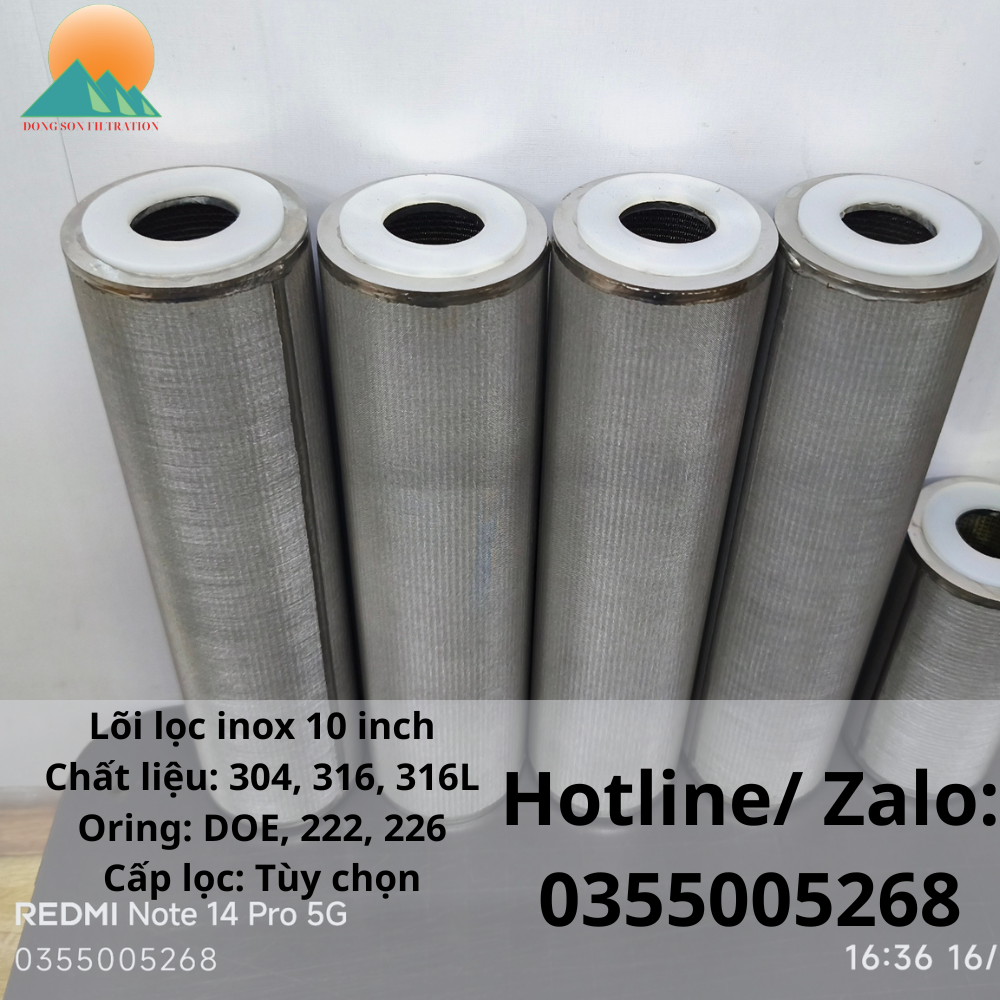 Lõi lọc inox 10 inch
