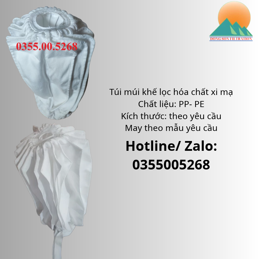 Túi múi khế lọc hóa chất xi mạ