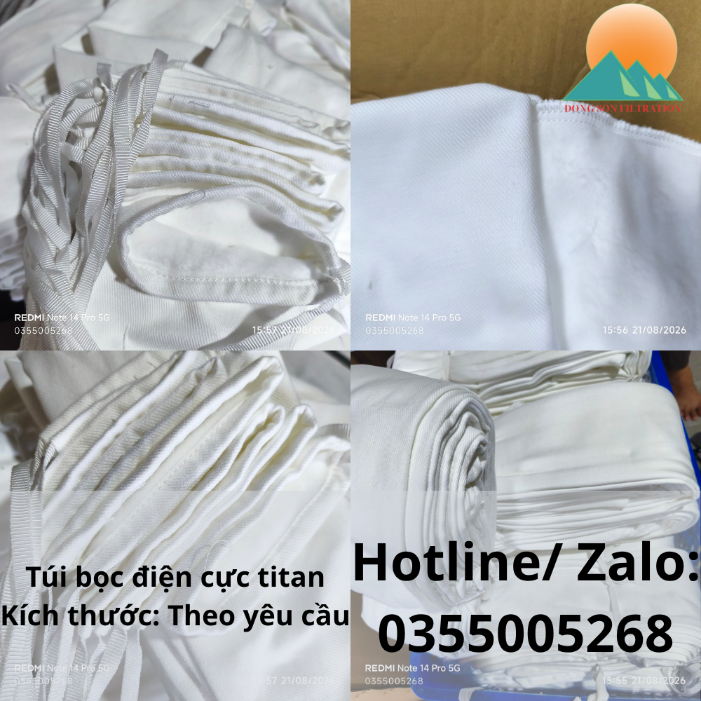 Túi bọc điện cực titan