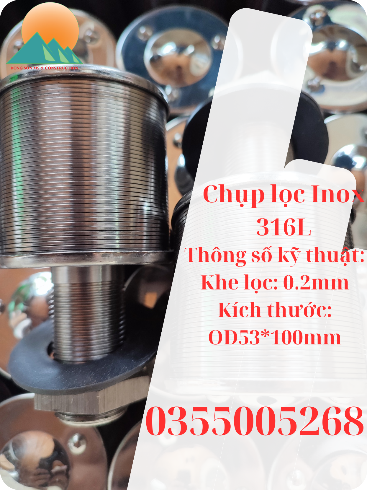 Chụp lọc khe inox xử lý nước - Lưới Tách Rác Giá Sỉ